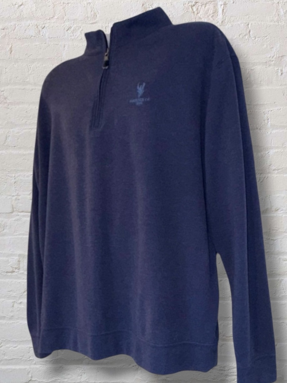 Peter Millar Mélange Blue Quarter Zip Sweatshirt Men’s-XXL Phoenix Country Club
